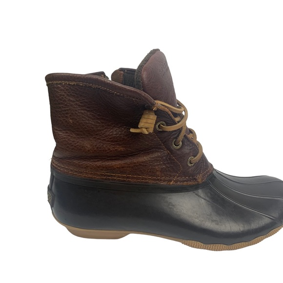 Sperry Top Sider Duck Boots Waterproof STS91176 Women's Size 8 Brown Leather - Picture 9 of 11